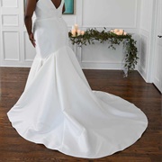 Silk Train, Wedding Dress