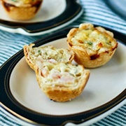 Prawn, Spinach & Cheese Tarts