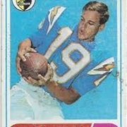 Lance Alworth (Bambi) San Diego Chargers Wide Receiver
