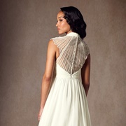 Beaded Back on Wedding Dress