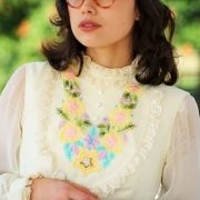 Lace-Lined "Bib" Section on Front of Dress