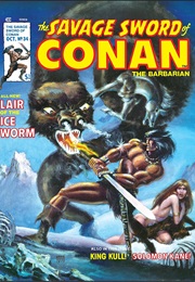 The Lair of the Ice Worm (L. Sprague De Camp; Lin Carter)