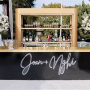 Wedding Bar With Bar-Back Shelves