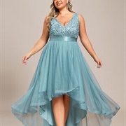 Ribbon Waist on Bridesmaid Dress