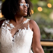 Illusion Shoulder Straps With Appliques