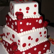 Polka Dot Wedding Cake