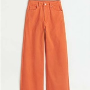 90's Style Jeans Orange