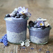 Butterfly Pea Flower Chia Pudding