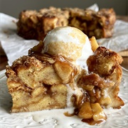 Cream Cheese Apple Bread Pudding