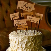 Words/Saying on Cake Topper