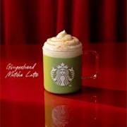 Gingerbread Matcha Latte