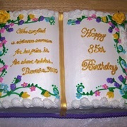 Open Book Cake