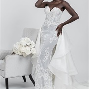 White on White Decoration on Dress