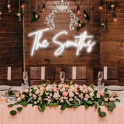 Neon Sign at Wedding
