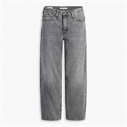 Mom Jeans Straight Leg Grey Women