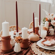 Wedding Tablescape Using Terracotta