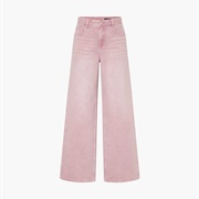 90's Style Jeans Pale Pink
