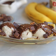 Chocolate-Covered Banana Sundae