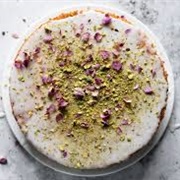 Persian Lemon Cake With Rose and Pistachio