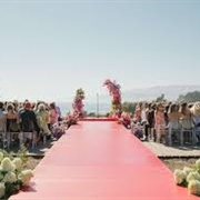 Elevated Aisle at Wedding