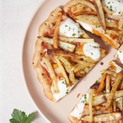 Grilled French Fry Pizza