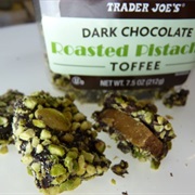 Dark Chocolate Roasted Pistachio Toffee