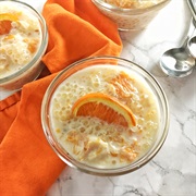 Orange Tapioca Pudding