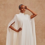 Rounded Shoulders on Wedding Dress