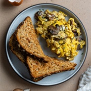 Sourdough Bread With Chocolate Almond Scrambled Eggs
