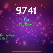 #9897 Mr. Roboto by Styx