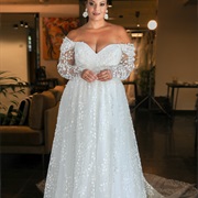 Off-Shoulder With Wide V-Neck Shape