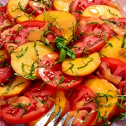 Peach and Tomato Salad