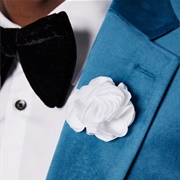 Fabric Flower Lapel Pin