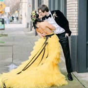 Different, Non-Traditional Colored Dress and Sash