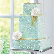 Fully Beaded Wedding Cake