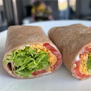 Marble Cheddar and Peeled Tomato Wrap