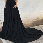 Bridesmaid Dress With Train