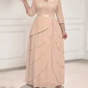 Off-Center, Swooping Tiers on Skirt