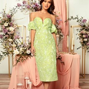 Off-The-Shoulder Poof Sleeves