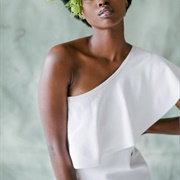 One-Shoulder Ruffle Dress