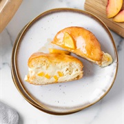 Peach Cream-Filled Donut