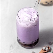 Grape Boba Tea With Pawpaw Boba