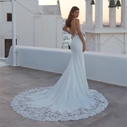 Full Circle Lace Hem (Around Train and Front)