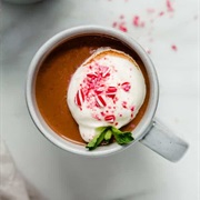 Vegan Peppermint Hot Chocolate