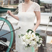 Embroidered Sheer Top Layer on Dress