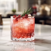 Pomegranate Rosemary Gin Fizz