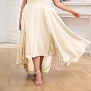 Lace Godet Panels in Wedding Dress Skirt