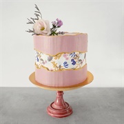 Painted Fault Line Cake