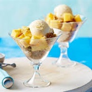 Leche Merengada and Mango Curd Sundae