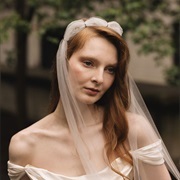 Gathered Tulle Headband With Tails